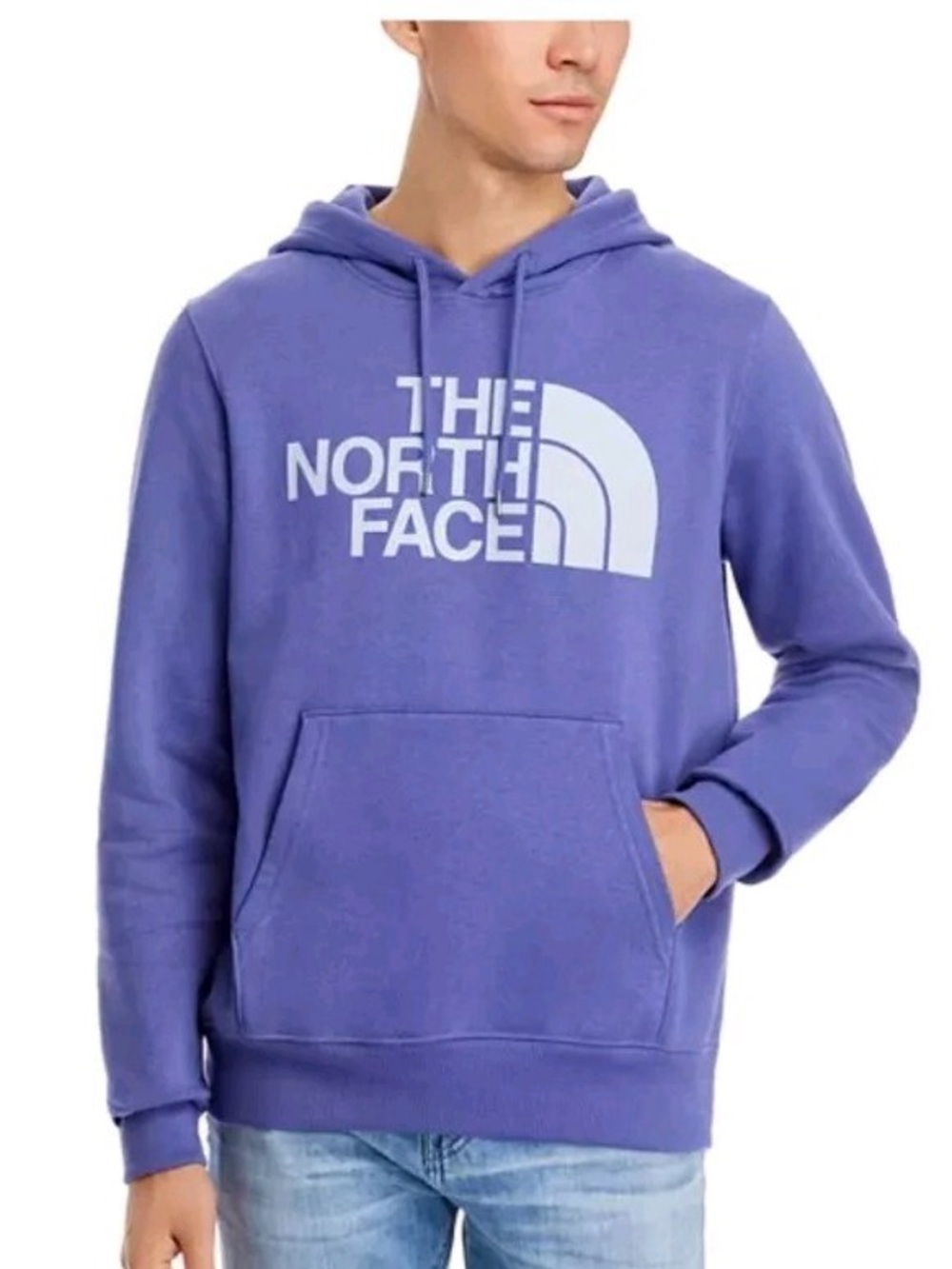 The North Face Half Dome Cave Blue Graphic Logo Pullover Hoodie Unisex